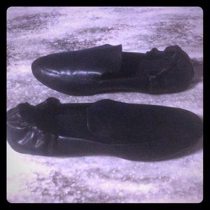 Stylish black classic loafers